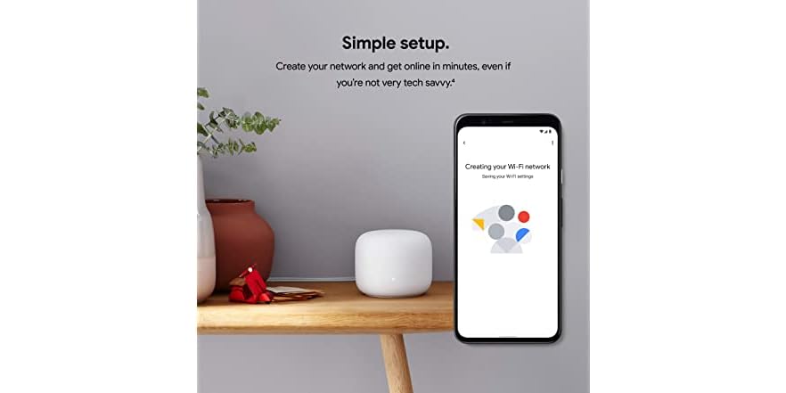 Google Mesh Box Google Nest Wifi Mesh Router and One Point (Open Box)