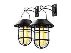 Black Solar Outdoor Lantern