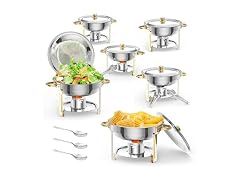5 QT 6 Packs Chafing Dish Buffet Set