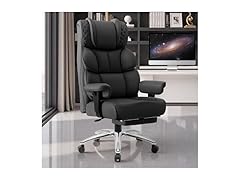 BestGlory Office Desk Chair, Big and Tall Leather Gaming Chair(Open Box)