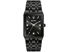 Bulova Men's Modern Diamond Quadra Quartz Watch