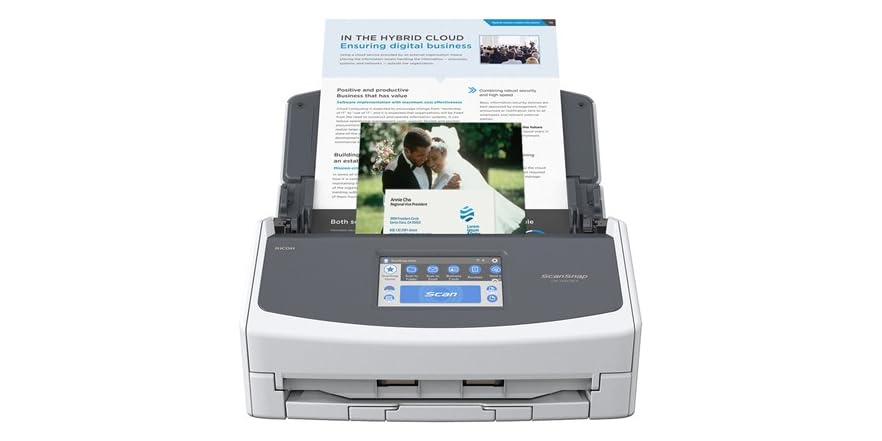 scansnap ix1600 touch screen