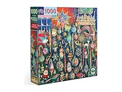 eeBoo 1000 Piece Puzzle - Holiday Ornaments