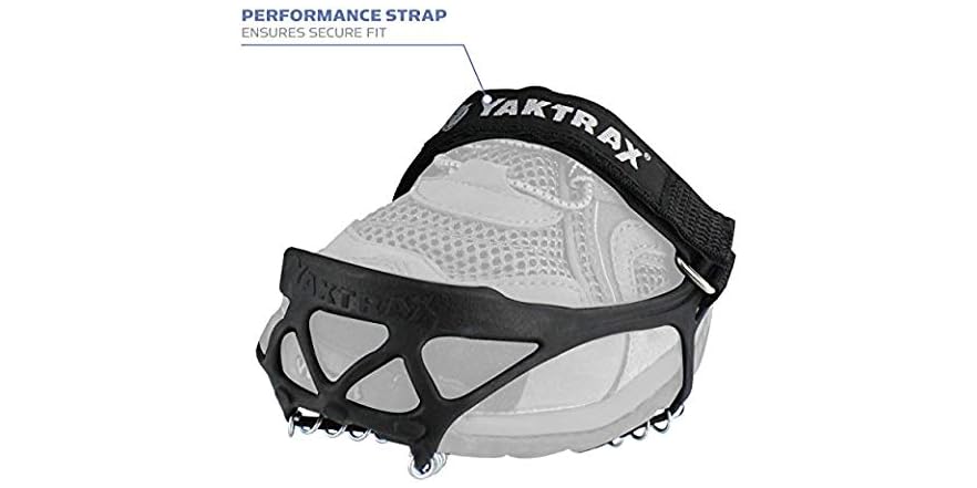 yaktrax walk traction cleats for walking on snow and ice