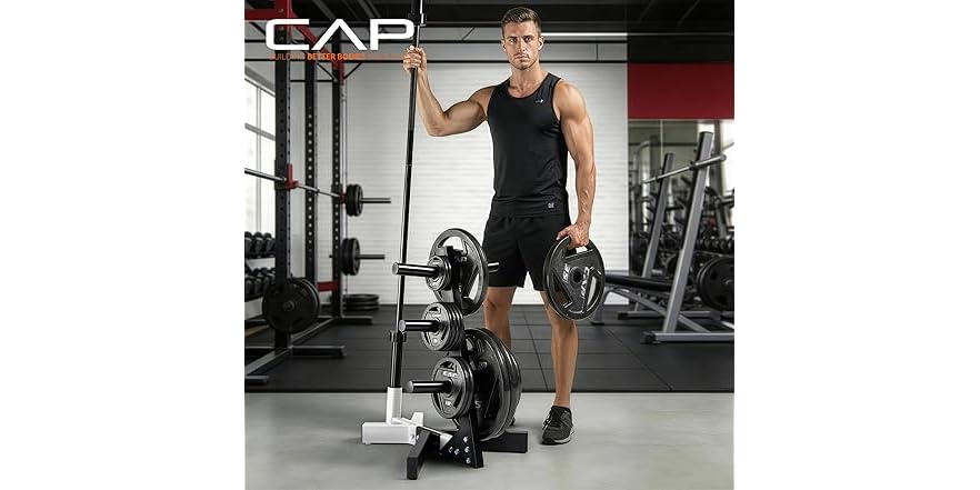 CAP Barbell Olympic Plate Tree Storage Rack