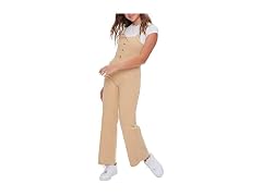 Forever 21  (L) Button-Up Straight-Leg Jumpsuit