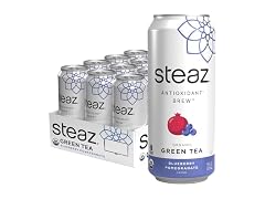 12PK Steaz - Organic Green Tea - Blueberry Pomegranate