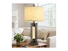 TOBUSA 26" Bronze Retro Farmhouse Table Lamp