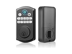 LOCSMART Fingerprint Door Lock Black