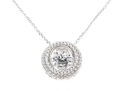 Swarovski CZ Circle Pendant