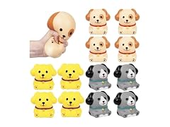 4" Squish and Stretch Dog 12ct