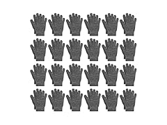 24 Pack Kids Stretchy Winter Gloves