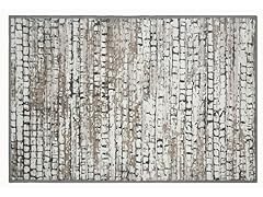 Bibb Home Washable Flannel Printed Accent Rug, 20"x30"