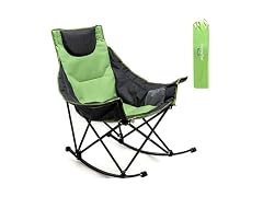 SUNNYFEEL Green Rocking Camping Chair 500lbs