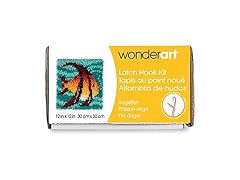Wonderart Angel Fish Latch Hook Kit, 12" X 12"