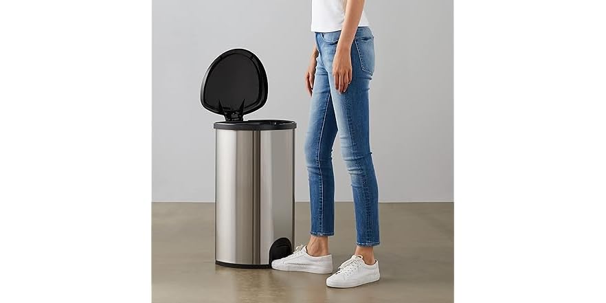 Amazon Basics Automatic Hands-Free Trash Can