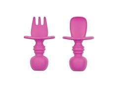 Bumkins Baby Utensils Set, Chewtensils Silicone