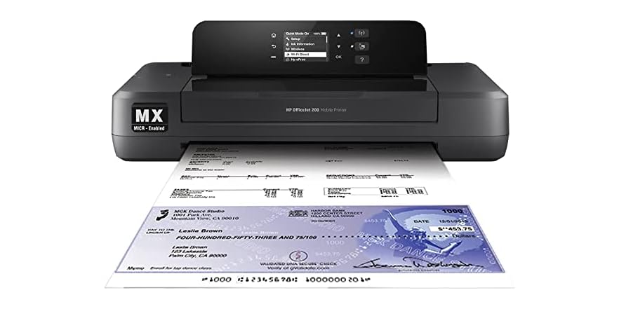 Micr Projection Printer Portable Wireless MICR Check Printer