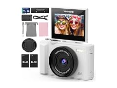 DIGIERA 5K 80MP 18X Vlog Camera IPS