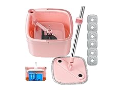 KZKR Spin Mop and Bucket Set- 6 Pads