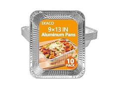 EKACO Thickened 9x13 Aluminum Pans, 10 Pack 