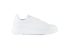 Emporio Armani White Leather Sneakers 11