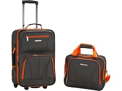 Rockland Fashion Softside Upright Luggage Set