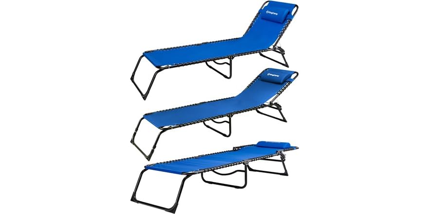 KingCamp Folding Patio Lounge Chair