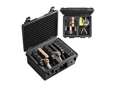 Waterproof Pistol Case W/ Premium Foam 5 Guns 3+2 Layout
