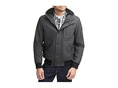 Levis Mens Softshell Sherpa Hooded Bomber (XXL)