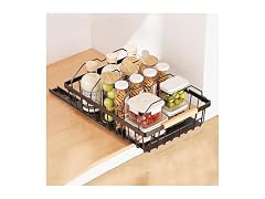 Takywep Pull Out Cabinet Organizer Black