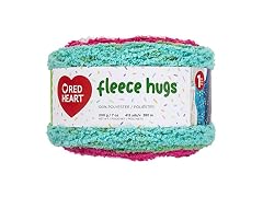 RED HEART Fleece Hugs Yarn, Lilies