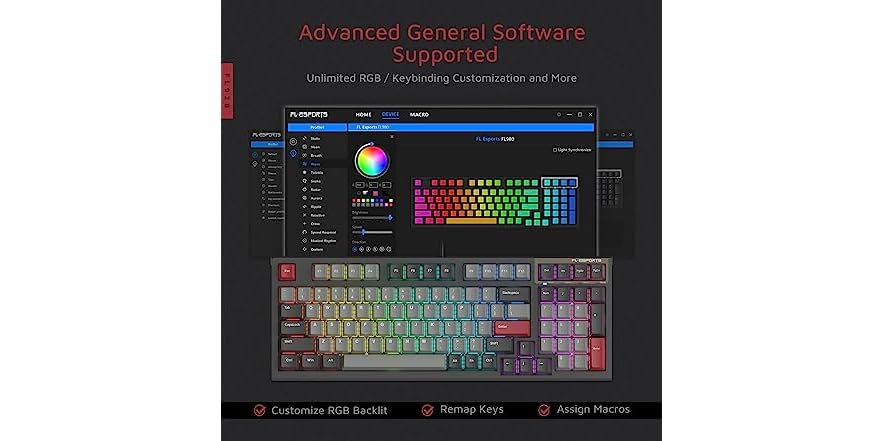 FL ESPORTS Wired Mechanical Keyboard