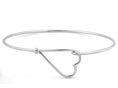 Sterling Silver Heart Bangle