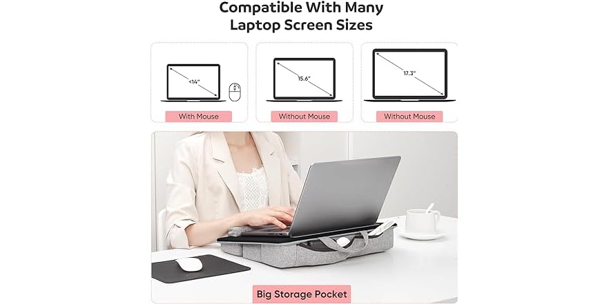 Enwlap Box Gipsot W292 Adjustable Laptop Lap Desk (Open Box)