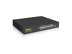 OOSSXX 16 Port 100Mbps PoE+/ 2 Giga Up-Link
