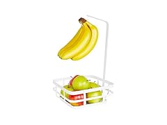 Spectrum Fruit Basket with Banana Hanger White