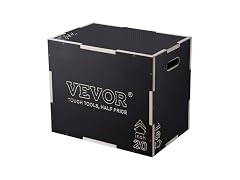 3 in 1 Plyometric Jump Box, 24/20/16 Inch Wooden
