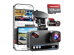 TERUNSOUl 4K Dash Cam Front and Rear
