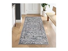 Superior 2'7"x6' Vintage Floral Border Rug