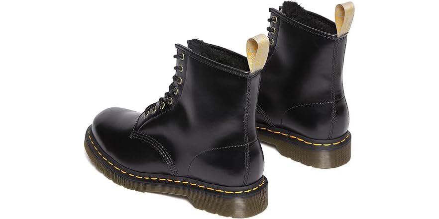 Dr Martens VEGAN 1460 Bottines Unisexes Pour Adulte - WarmWair Doublure Borg Et Semelle Liège