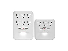 Clear Power Combo: 2-Outlet Travel Tap