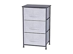 Home Basics Multi-Drawer Storage Organizer (3 Drawer, Gray)