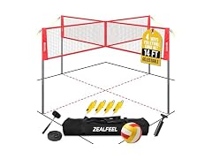 ZEALFEEL 4-Square Volleyball Net 14FT