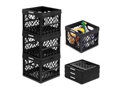 CleverMade Collapsible Milk Crates, 25L (Your Choice)