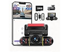 LAMTTO 360 Degree View 4 Channel Dash Cam