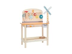 Amazon Basics Wooden Play Toy Tool Set