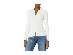 Amazon Essentials Womens Polo Ribbed Cardigan (M)