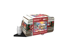 Christmas Camping Trailer Tin