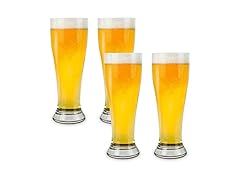 Nucleated Pilsner Beer Glasses 16oz Set of 4